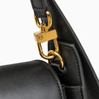 Allurbag Women's Black Flap Shoulder Bag
