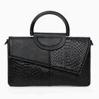 Allurbag Women's Black Textured Flap Shoulder Bag