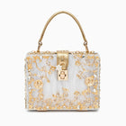 Allurbag Women's White Floral Box Handbag