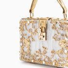 Allurbag Women's White Floral Box Handbag