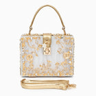 Allurbag Women's White Floral Box Handbag
